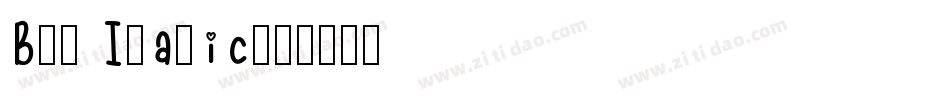 Bow Italic字体转换